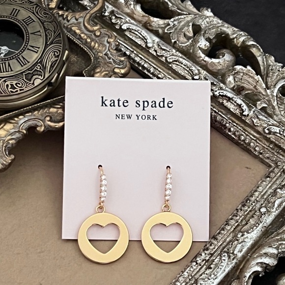 KATE SPADE • Symbols Heart Earrings - Picture 3 of 3